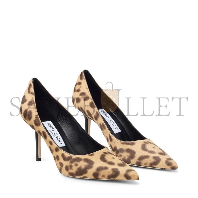 Ji*y Ch* love 85 natural leopard print pony pumps love85lop